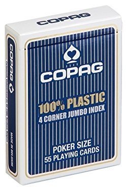 Карты "Copag 4 Corner Jumbo index " синяя рубашка