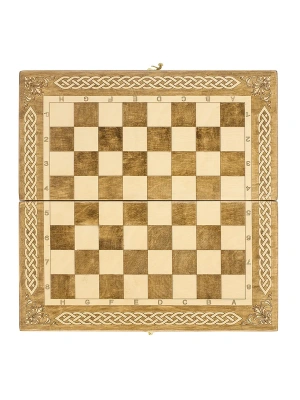 картинка Шахматы + Шашки + Нарды 3 в 1 "Амбассадор 5", 40 см, ясень, Partida от магазина Gamesdealer.ru