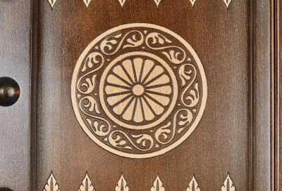 картинка Шахматы + нарды резные "Герб РФ" 60, Haleyan от магазина Gamesdealer.ru