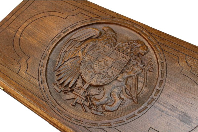 картинка Нарды резные "Герб Армении 3", Ustyan от магазина Gamesdealer.ru