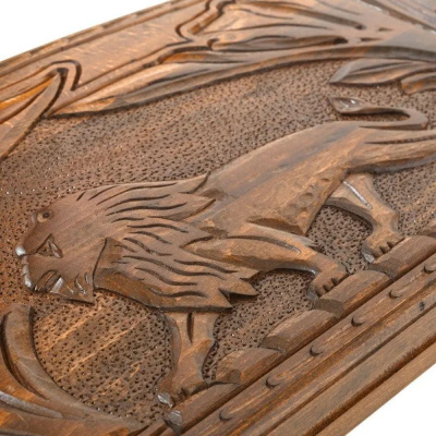 картинка Нарды резные "Лев", Petrosyan от магазина Gamesdealer.ru