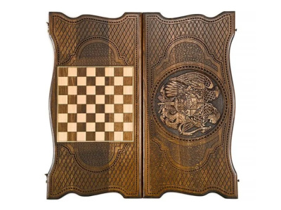 картинка Нарды резные "Герб Армении 4" 60, Ustyan от магазина Gamesdealer.ru