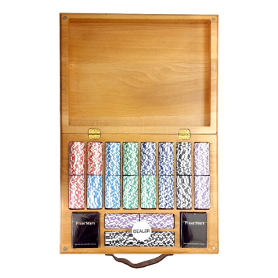 картинка Набор для покера Crown на 500 фишек в кейсе из бука, Partida от магазина Gamesdealer.ru