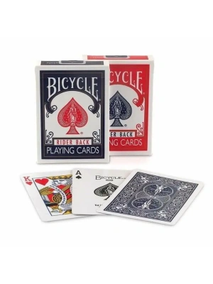 картинка Карты "Bicycle rider back 808 standard poker playing cards red/blue" от магазина Gamesdealer.ru