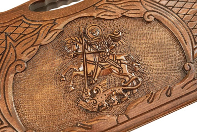 картинка Нарды резные "Георгий Победоносец", 50 ,Haleyan от магазина Gamesdealer.ru