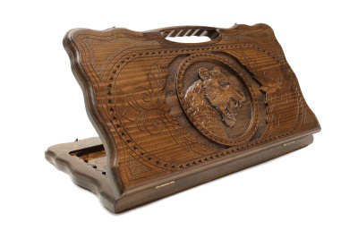 Нарды резные "Тигр" с ручкой 50, Haleyan