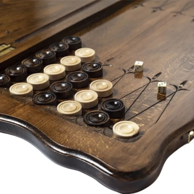 картинка Нарды резные "Лев с добычей", Mirzoyan от магазина Gamesdealer.ru