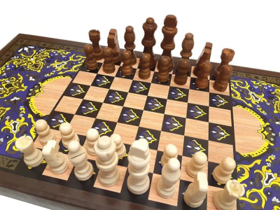 картинка Шахматы + нарды + шашки "Сирия Сокол" большие от магазина Gamesdealer.ru