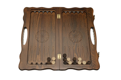 картинка Нарды резные "Корона" с ручкой 50, Haleyan от магазина Gamesdealer.ru