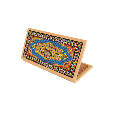 Нарды + Шашки Аравия Голубые малые (Россия, дерево, 40 см), Partida