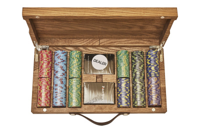 картинка Набор для покера Luxury Ceramic на 200 фишек в кейсе из ясеня, Partida от магазина Gamesdealer.ru