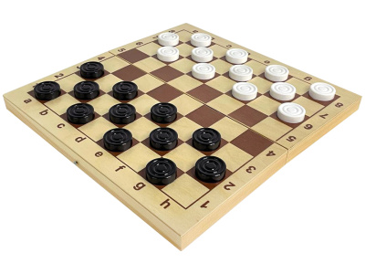 Шашки "Кировские" пластмассовые (с деревянной доской)