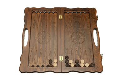 картинка Нарды резные "Орел" с ручкой 50, Haleyan от магазина Gamesdealer.ru