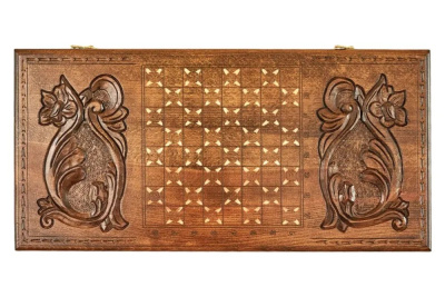 картинка Нарды резные "Монастырь в горах", Mkhitaryan от магазина Gamesdealer.ru