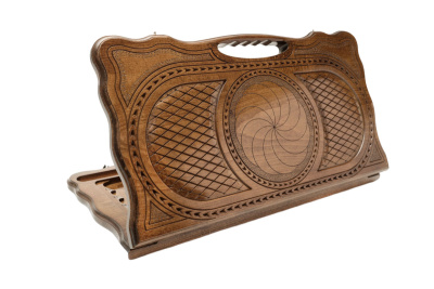 Нарды резные "Бесконечность" с ручкой, Haleyan