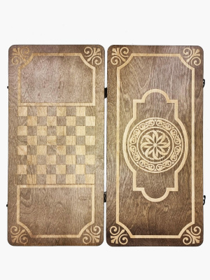 картинка Нарды Марс "Золотой Орнамент 2" средние (деревянные, 50 см, Россия), Partida от магазина Gamesdealer.ru