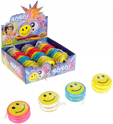 картинка Йо-Йо световой «Смайл», цвета МИКС от магазина Gamesdealer.ru