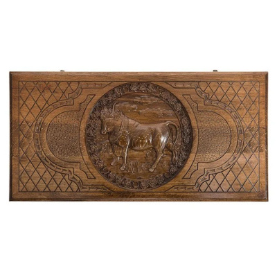 Нарды резные "Зодиак Телец", Ustyan