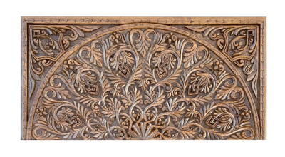 картинка Нарды резные "Орнамент 2" с цельным рисунком, Mkhitaryan от магазина Gamesdealer.ru