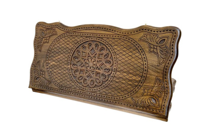 Нарды резные "Тёмный Узор 3" 60, Mirzoyan