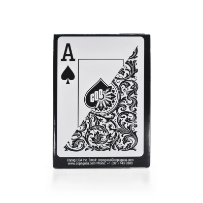 Карты "1546 Elite Plastic Poker Size Jumbo Index black Single deck"
