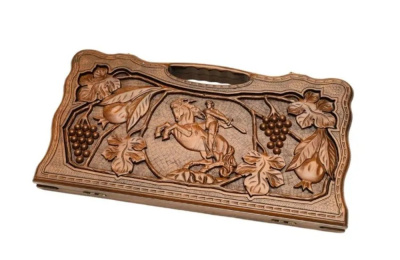 картинка Нарды резные "Всадник" с ручкой, Haleyan от магазина Gamesdealer.ru