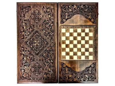 картинка Нарды резные "Армянский узор 8" 60, Ustyan от магазина Gamesdealer.ru