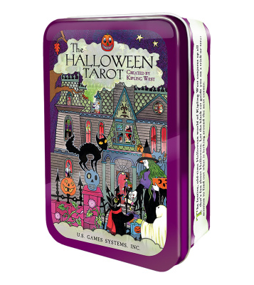 Карты Таро "Halloween Tarot In a Tin" US Games / Таро Хэллоуина Мини