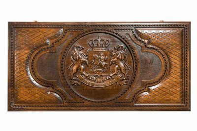 картинка Нарды резные "Герб Грузии", Mkhitaryan от магазина Gamesdealer.ru