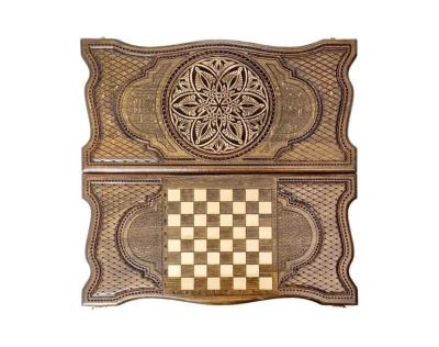 картинка Нарды резные "Армянский узор 2" 60, Ustyan от магазина Gamesdealer.ru