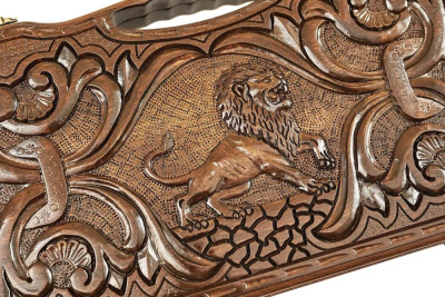 картинка Нарды резные "Лев" с ручкой 50, Haleyan от магазина Gamesdealer.ru