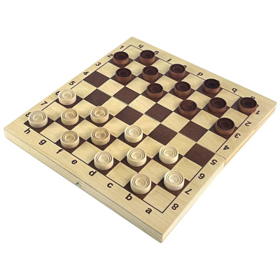 Шашки "Кировские" (Россия, дерево, 29х14,5х5 см)