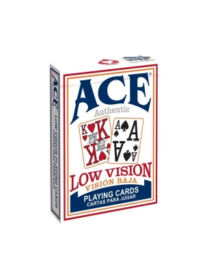 Карты "Low Vision New Sight Poker Deck Blue"