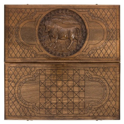 картинка Нарды резные "Зодиак Телец", Ustyan от магазина Gamesdealer.ru