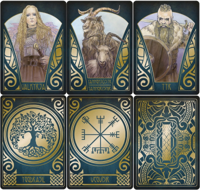 картинка Карты Таро "Gjallarjorn: A Norse Oracle Deck" US Games / ГЬЯЛЛАРЬОРН: Колода Скандинавских Оракулов от магазина Gamesdealer.ru