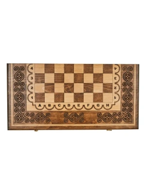 картинка Шахматы + нарды резные "Аида" 50, Mkhitaryan от магазина Gamesdealer.ru