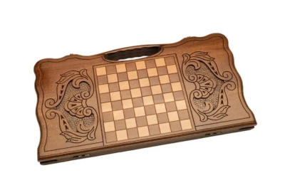 картинка Нарды резные "Всадник" с ручкой, Haleyan от магазина Gamesdealer.ru