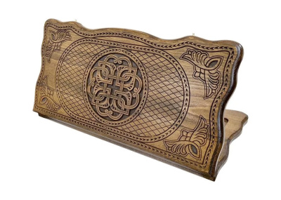 Нарды резные "Тёмный Узор 4" 60, Mirzoyan