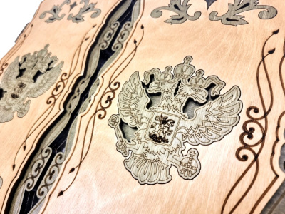 картинка Нарды Марс "Герб РФ" большие (деревянные, 57 см, Россия), Partida от магазина Gamesdealer.ru