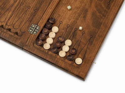 картинка Шахматы + нарды резные 139 с ручкой 30, Haleyan от магазина Gamesdealer.ru