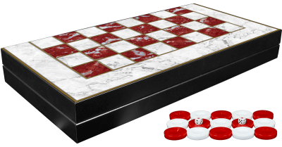 Нарды Красный Мрамор XXL, Турция, Yenigun