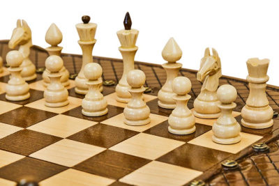картинка Шахматы + нарды резные "Эндшпиль 2" 60, Simonyan от магазина Gamesdealer.ru