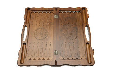 картинка Нарды резные "Орел" с ручкой 60, Haleyan от магазина Gamesdealer.ru