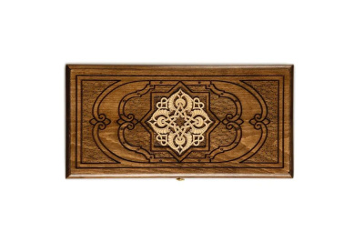 картинка Нарды резные "Золотой узор 3" 40, Mirzoyan от магазина Gamesdealer.ru