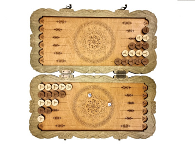 картинка Нарды Марс "Герб РФ" малые (деревянные, 40 см, Россия), Partida от магазина Gamesdealer.ru