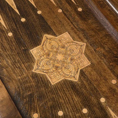 картинка Нарды резные "Золотой Узор 3", Mirzoyan от магазина Gamesdealer.ru