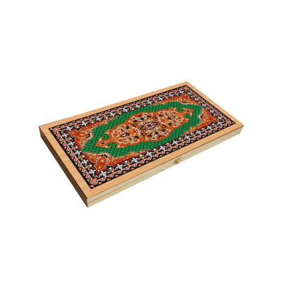 картинка Нарды + Шашки Аравия Зеленые малые (Россия, дерево, 40 см), Partida от магазина Gamesdealer.ru