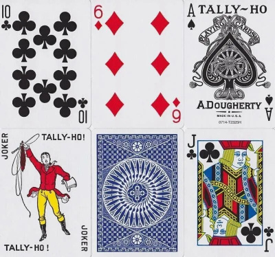 картинка Карты "Tally-Ho Standard Index red/blue Circle " от магазина Gamesdealer.ru
