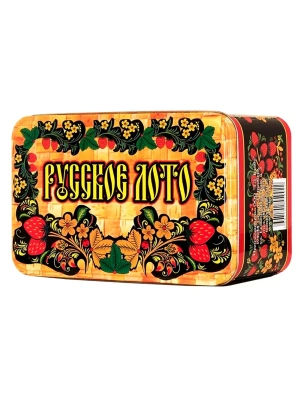 картинка Русское Лото "Роспись" в железном боксе от магазина Gamesdealer.ru