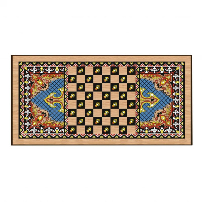 картинка Шахматы + нарды + шашки "Сирия Голубые" средние от магазина Gamesdealer.ru